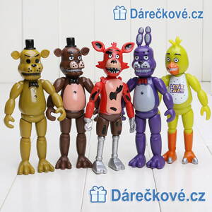 Set pěti figurek ze hry Five Nights at Freddy's, vel. 15cm