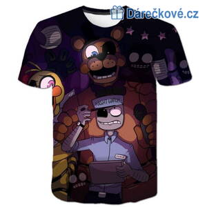 Tričko z oblíbené hry Five Nights at Freddy's - typ 3