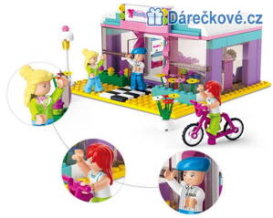 Kadeřnický salon stavebnice, kompatibilní s Lego, 243ks 