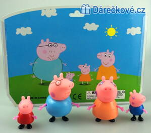 Figurky Prasátko Pepina 4ks