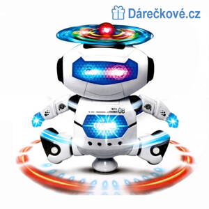 Inteligentní vesmírný robot 20cm (svítí, hraje, tancuje)