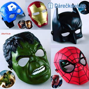 5x plastová maska hrdinů Avengers