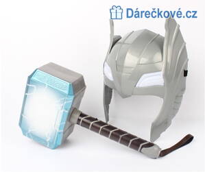 Thor svítící kladivo a maska