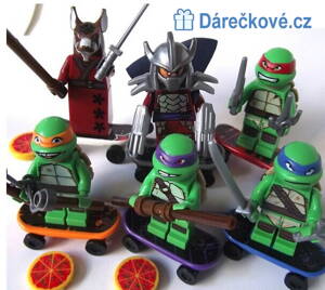 Ninja želvy kompatibilní s Lego 6ks 