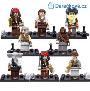 Piráti z Karibiku figurky kompatibilní s Lego 8ks 