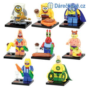 Spongebob figurky kompatibilní s Lego 8ks
