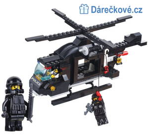 Policejní vrtulník 219 dílků kompatibilní s Lego 