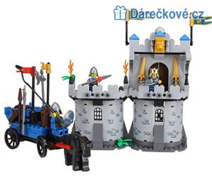 Středověký hrad s rytíři 267 dílků kompatibilní s Lego
