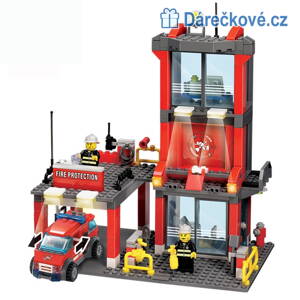 Hasičská stanice 300ks kompatibilní s Lego 