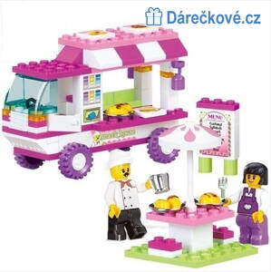 Auto s občerstvením 102 dílků kompatibilní s Lego