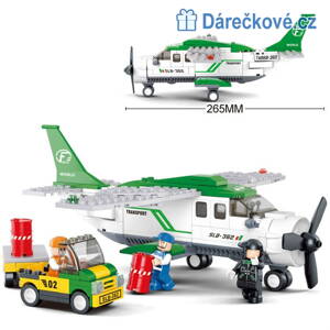 Záchranné letadlo 251 dílků kompatibilní s Lego