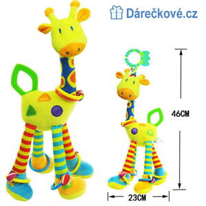 Žirafa obdoba Lamaze na kočárek 46cm
