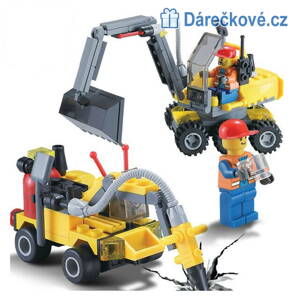 Bagr s bagristou 196 dílků  kompatibilní s Lego