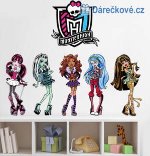 Monster high samolepka na zeď, vel. 90x30cm 
