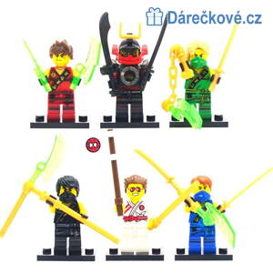 Figurky Phantom Ninja 6ks, kompatibilní s Lego