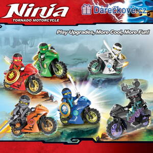 Figurky Ninjago Phantom s motocykly 6ks, kompatibilní s Lego