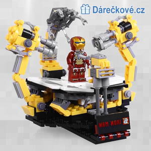 Ironman montažní stanice, 242 dílků, kompatibilní s Lego 
