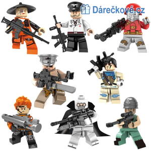 Figurky biochemická jednotka, 8ks, kompatibilní s Lego