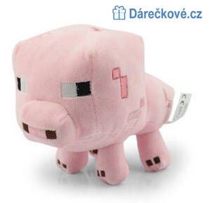 Minecraft plyšové Prase (Pig), vel. 16cm
