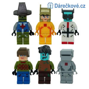 Figurky Minecraft, 6ks, kompatibilní s Lego