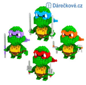 Stavebnicové bloky - Želva ninja, výběr ze 4 typů