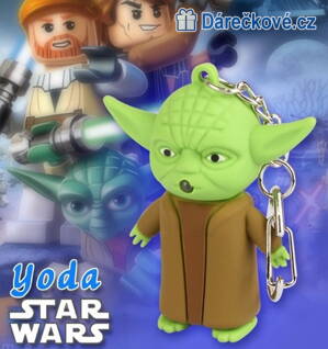 Led klíčenka na klíče Star Wars Yoda (hračky Hvězdné války)