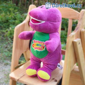 Plyšový dinosaurus Barney, vel. 30cm 