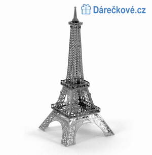 Stavebnice 3D puzzle z kovových dílků - Eiffelova věž