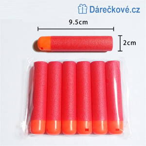 Náhradní náboje do pistole Nerf N-Strike Elite Mega 9.5x2cm, 30ks 