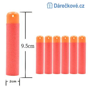 Náhradní náboje do pistole Nerf N-Strike Elite Mega, 6ks 