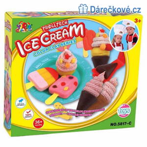 Plastelína / modelína typu Play-Doh s vykrajovátky – Zmrzlina 