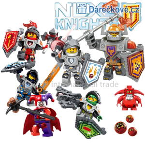 Figurky Nexo knights - 6 ks rytířů, kompatibilní s Lego