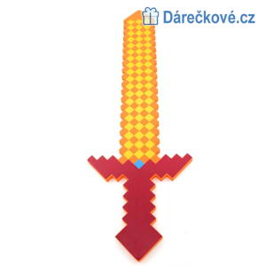 Meč Minecraft červeno-oranžový, vel. 80cm