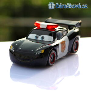 Policejní McQueen - kovové autíčko 1:55, Disney Pixar Cars
