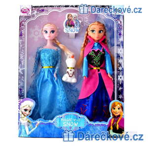 2x velká panenka Anna a Elza v krabici, velikost 29cm (Frozen)