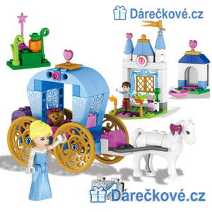 Kočár s princeznou, 122 dílků, kompatibilní s Lego 