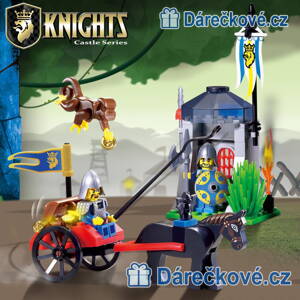 Rytíř s kočárem a stráž Knights, 84 dílků (stavebnice typu Lego)