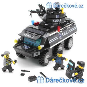 Policejní zásahový transportér SWAT, 349 dílků, kompatibilní s Lego