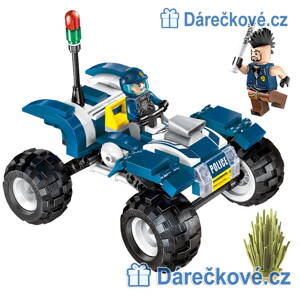 Policejní bugina, pekáč a policista, 139 dílků (stavebnice typu Lego)