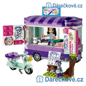 Fialové občerstvení s motorkou Girls club, 256 dílků (stavebnice typu Lego)