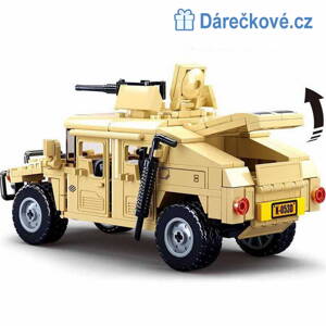 Zásahové vojenské vozidlo, 265 dílků, kompatibilní s Lego