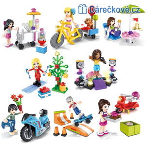 Figurky přátelé, 8ks, kompatibilní s Lego