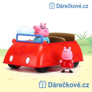 Prasátko Peppa - Pepina (Peppa Pig), červené autíčko