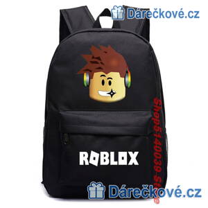 Dětský školní batoh Roblox, výška 42cm - černý