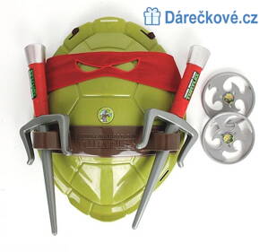Ninja želva Raphaelo - převlek, krunýř a zbraně (i pro karneval)