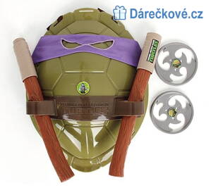 Ninja želva Donatello,  - převlek, krunýř a zbraně (i pro karneval)