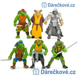 Figurky Ninja želva, 6 kusů, vel. 5cm