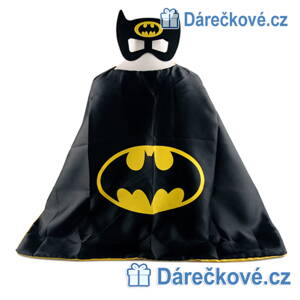 Dětský kostým Batman, plášť s maskou (karnevalový kostým)