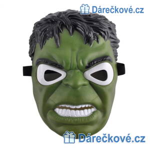 Svítící plastová maska s LED Hulk (Avengers)