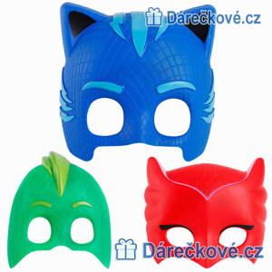 Plastová maska z pohádky PJ Mask, 3 barvy
